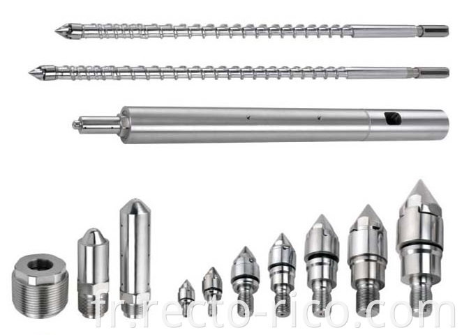 Injection molding screw barrel